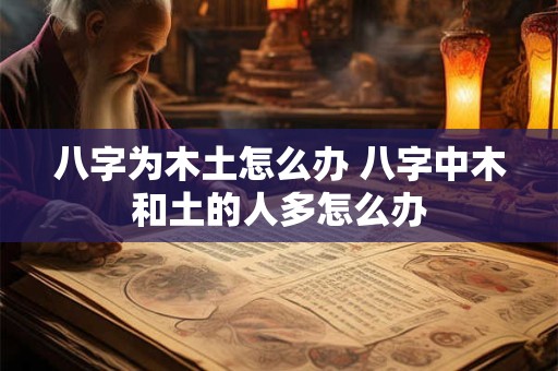 八字为木土怎么办 八字中木和土的人多怎么办