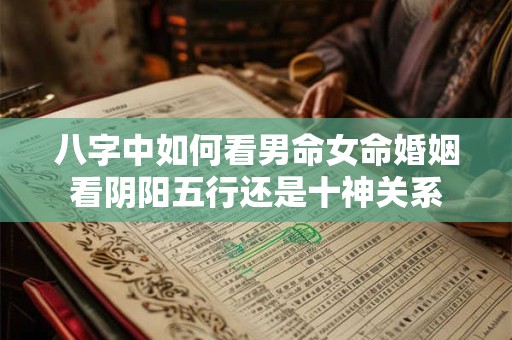 八字中如何看男命女命婚姻看阴阳五行还是十神关系