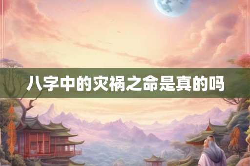 八字中的灾祸之命是真的吗