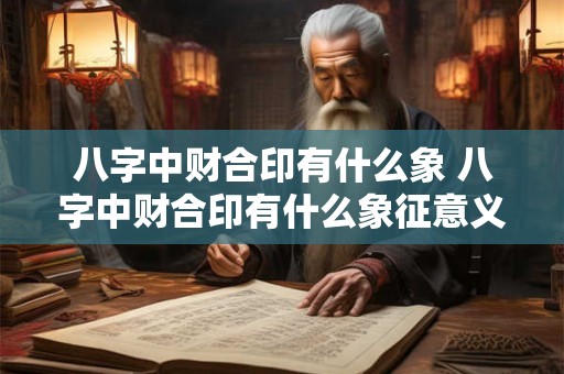 八字中财合印有什么象 八字中财合印有什么象征意义