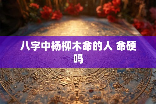 八字中杨柳木命的人 命硬吗