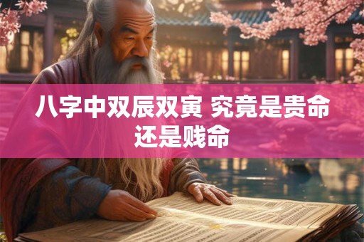 八字中双辰双寅 究竟是贵命还是贱命