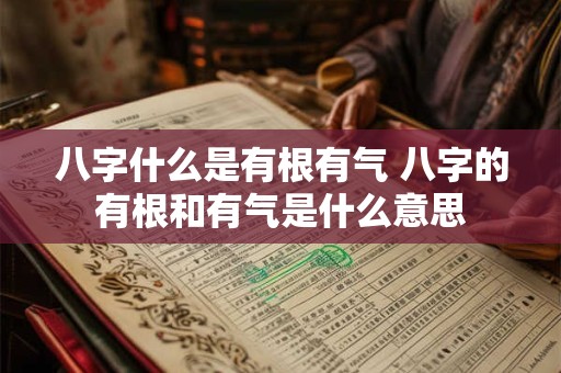 八字什么是有根有气 八字的有根和有气是什么意思
