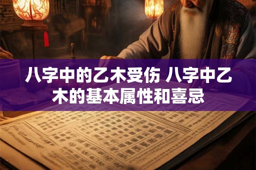 八字中的乙木受伤 八字中乙木的基本属性和喜忌
