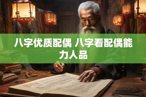 八字优质配偶 八字看配偶能力人品 八字优质配偶 八字看配偶能力人品
