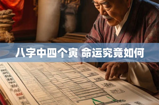八字中四个寅 命运究竟如何