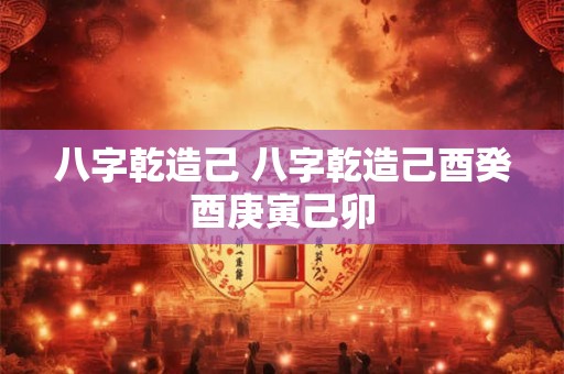 八字乾造己 八字乾造己酉癸酉庚寅己卯