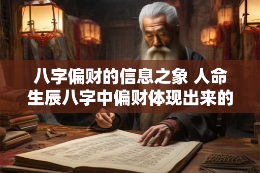 八字偏财的信息之象 人命生辰八字中偏财体现出来的性格特征