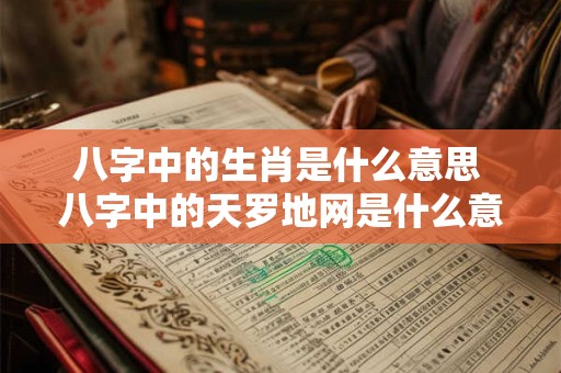 八字中的生肖是什么意思 八字中的天罗地网是什么意思