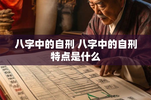 八字中的自刑 八字中的自刑特点是什么