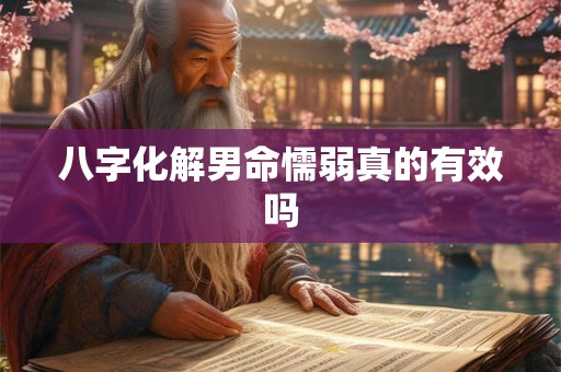 八字化解男命懦弱真的有效吗