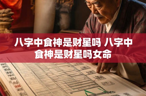 八字中食神是财星吗 八字中食神是财星吗女命