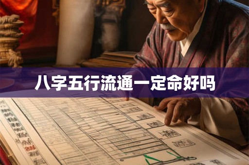 八字五行流通一定命好吗