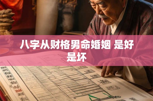 八字从财格男命婚姻 是好是坏