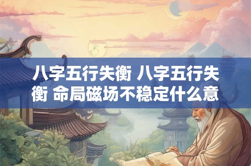 八字五行失衡 八字五行失衡 命局磁场不稳定什么意思 八字五行失衡 八字五行失衡 命局磁场不稳定什么意思