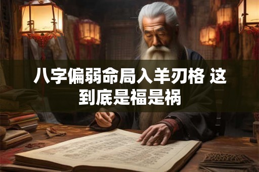 八字偏弱命局入羊刃格 这到底是福是祸