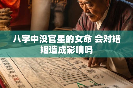 八字中没官星的女命 会对婚姻造成影响吗