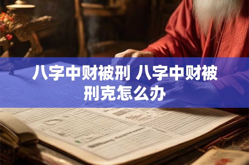 八字中财被刑 八字中财被刑克怎么办