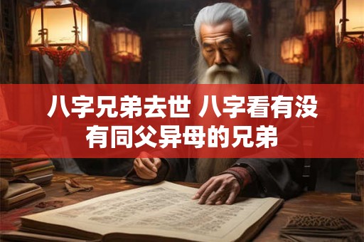 八字兄弟去世 八字看有没有同父异母的兄弟 八字兄弟去世 八字看有没有同父异母的兄弟