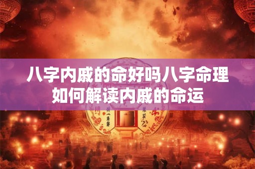 八字内戚的命好吗八字命理如何解读内戚的命运