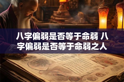 八字偏弱是否等于命弱 八字偏弱是否等于命弱之人