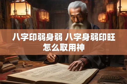 八字印弱身弱 八字身弱印旺怎么取用神