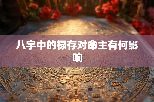 八字中的禄存对命主有何影响 八字中的禄存对命主有何影响