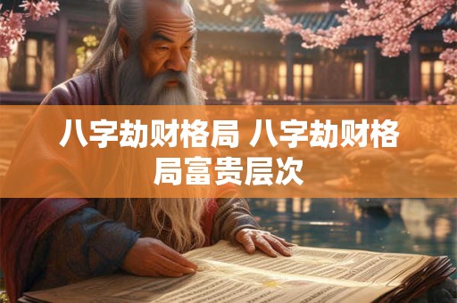 八字劫财格局 八字劫财格局富贵层次
