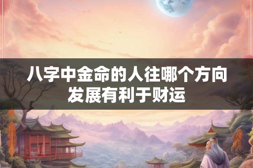 八字中金命的人往哪个方向发展有利于财运 八字中金命的人往哪个方向发展有利于财运