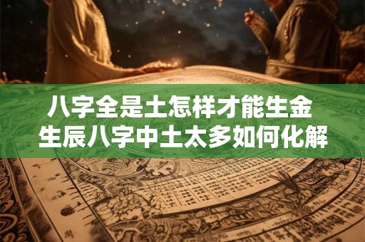 八字全是土怎样才能生金 生辰八字中土太多如何化解