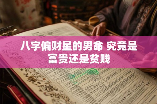 八字偏财星的男命 究竟是富贵还是贫贱