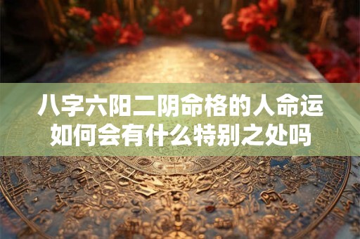 八字六阳二阴命格的人命运如何会有什么特别之处吗