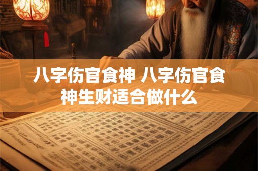 八字伤官食神 八字伤官食神生财适合做什么