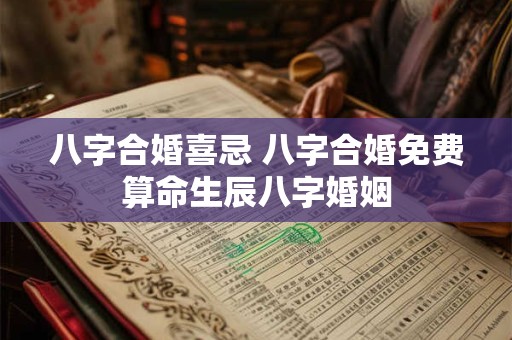 八字合婚喜忌 八字合婚免费算命生辰八字婚姻