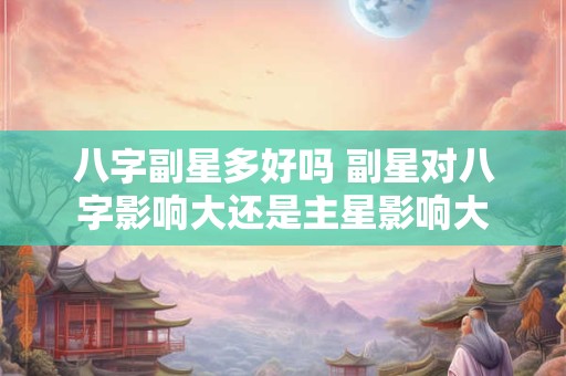 八字副星多好吗 副星对八字影响大还是主星影响大