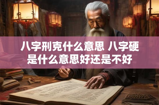 八字刑克什么意思 八字硬是什么意思好还是不好 八字刑克什么意思 八字硬是什么意思好还是不好