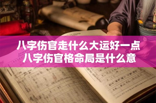 八字伤官走什么大运好一点 八字伤官格命局是什么意思