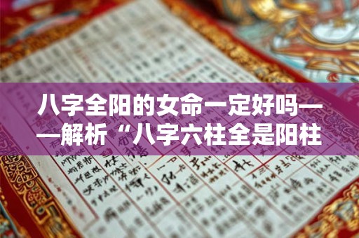 八字全阳的女命一定好吗——解析“八字六柱全是阳柱”的奥秘