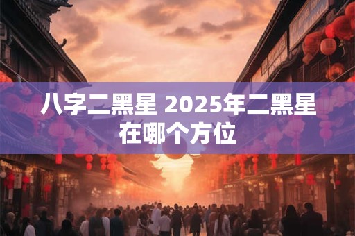 八字二黑星 2025年二黑星在哪个方位 八字二黑星 2025年二黑星在哪个方位
