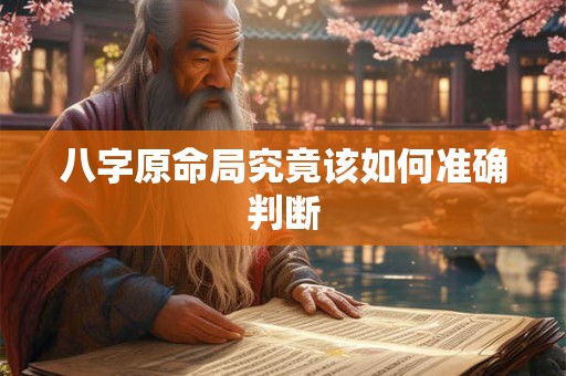 八字原命局究竟该如何准确判断