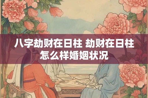 八字劫财在日柱 劫财在日柱怎么样婚姻状况