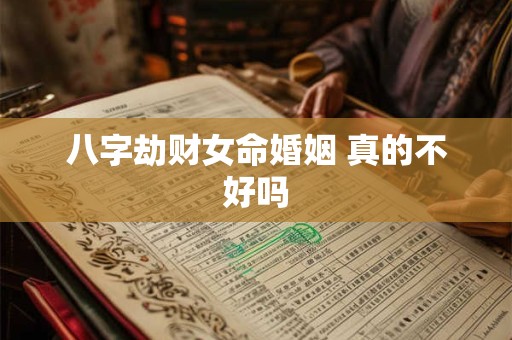 八字劫财女命婚姻 真的不好吗
