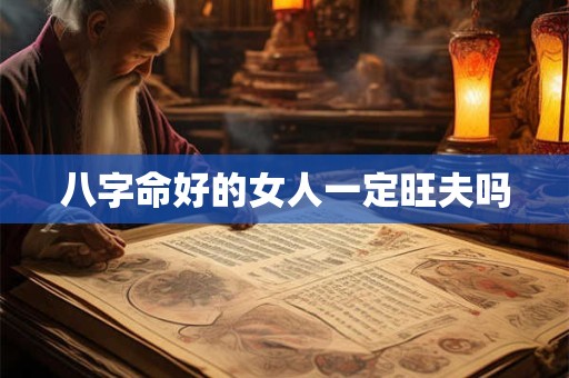 八字命好的女人一定旺夫吗