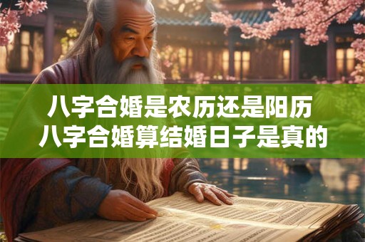 八字合婚是农历还是阳历 八字合婚算结婚日子是真的吗