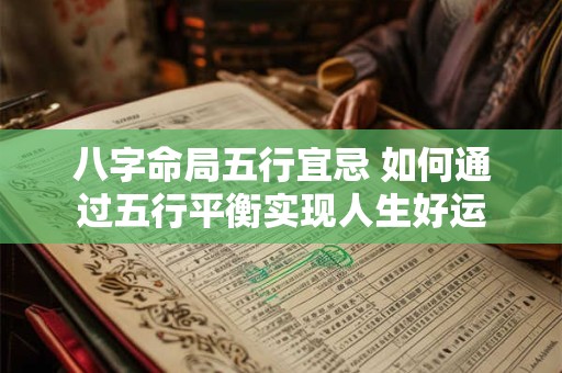 八字命局五行宜忌 如何通过五行平衡实现人生好运