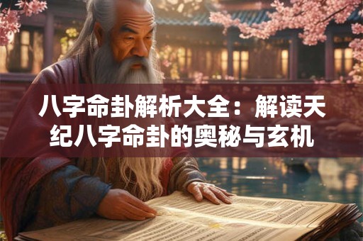 八字命卦解析大全：解读天纪八字命卦的奥秘与玄机
