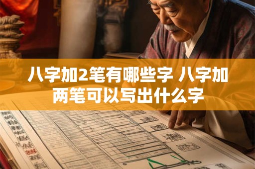 八字加2笔有哪些字 八字加两笔可以写出什么字