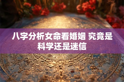 八字分析女命看婚姻 究竟是科学还是迷信