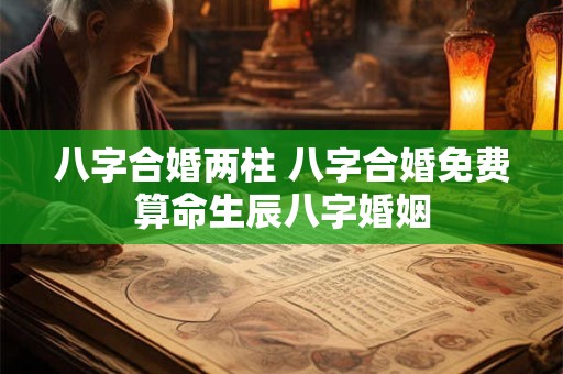 八字合婚两柱 八字合婚免费算命生辰八字婚姻
