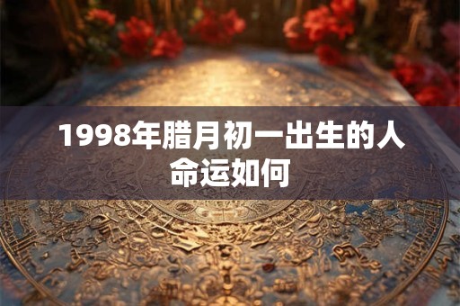 1998年腊月初一出生的人命运如何